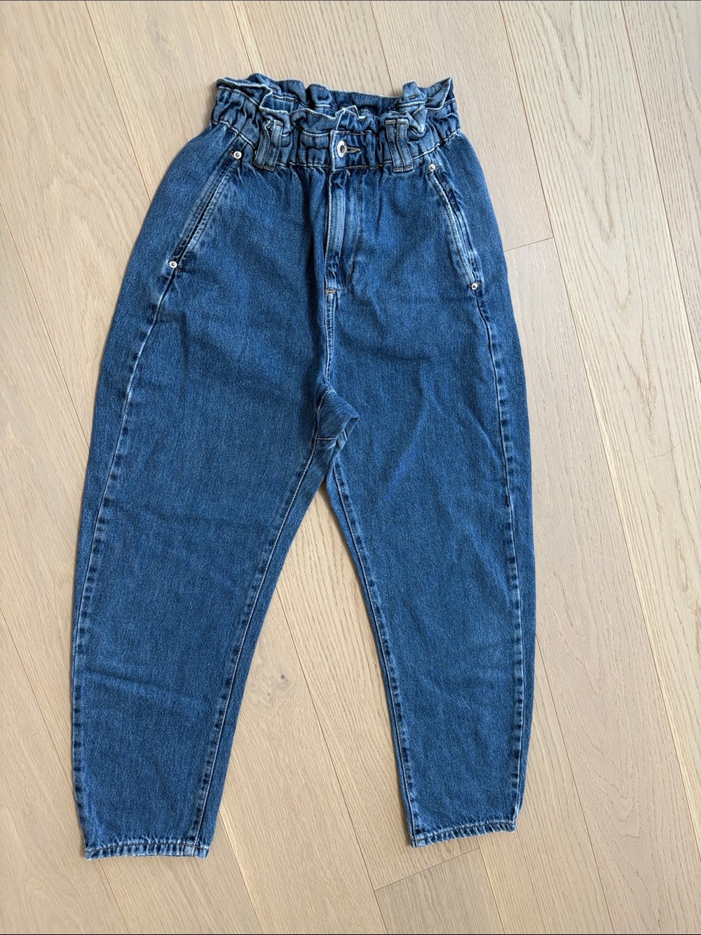 Zara Paperbag Blue Denim